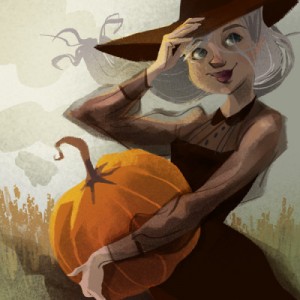 Valerie's Drawlloween #7: Pumpkin