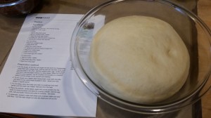 The dough after proving